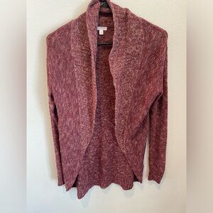 BP Nordstrom Maroon Open Front Cardigan Sweater Women’s Small Cozy Knit
